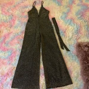 Gold Glitter Pantsuit